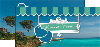 imprimer flyers mariage mer plage MLGI35421