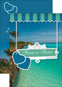 exemple flyers mariage mer plage MLGI35423