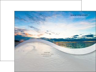creation graphique en ligne pochette a rabat sejours plage ocean bord de mer MLGI35555