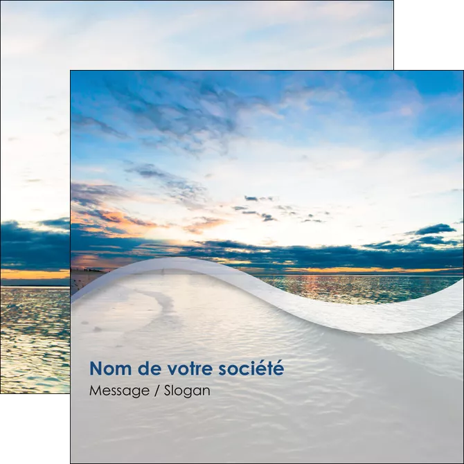 personnaliser modele de flyers sejours plage ocean bord de mer MID35565