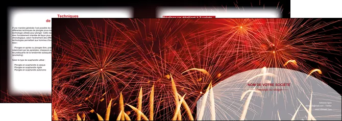 modele en ligne depliant 2 volets  4 pages  14 juillet feux dartifice artificier MIS35609