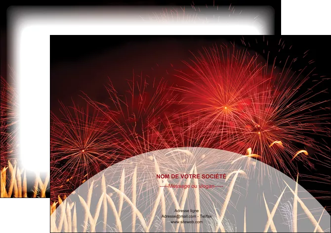 personnaliser modele de flyers 14 juillet feux dartifice artificier MIFCH35611