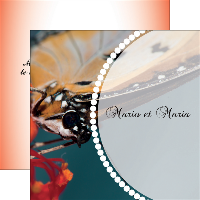 personnaliser modele de flyers papillon insecte nature MLGI35737