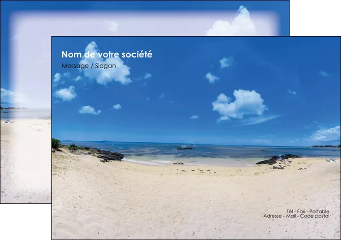 imprimerie flyers paysage mer vacances ile MLGI35767