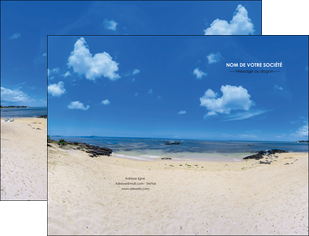 personnaliser maquette pochette a rabat paysage mer vacances ile MIFCH35785