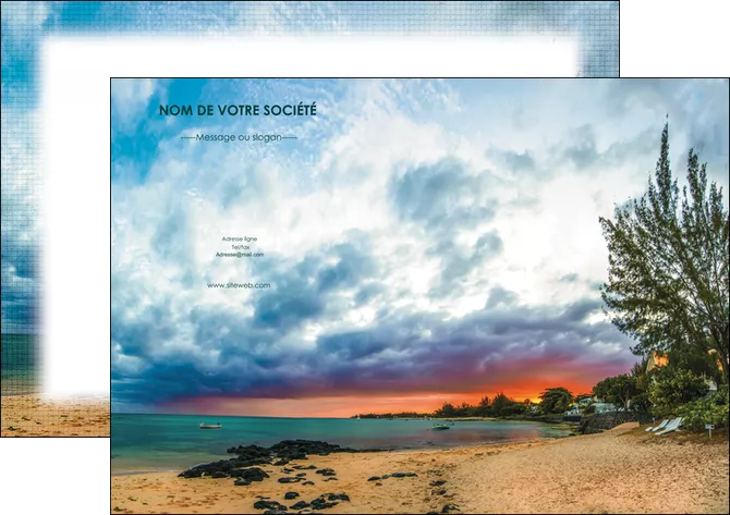 imprimerie affiche sejours plage mer vacances MIFLU35907