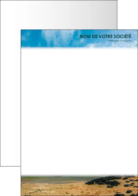 exemple tete de lettre sejours plage mer vacances MLGI35931