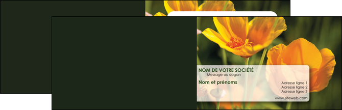 modele carte de visite fleuriste et jardinage fleurs nature printemps MLGI35969