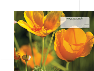 personnaliser maquette pochette a rabat fleuriste et jardinage fleurs nature printemps MLGI35993