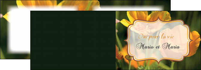 imprimerie depliant 2 volets  4 pages  fleurs nature printemps MLGI36001