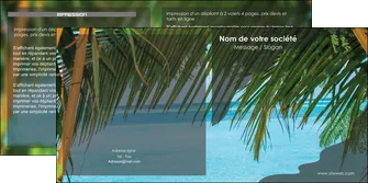 exemple depliant 2 volets  4 pages  mer plage nature MLGI36069