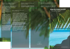 modele depliant 3 volets  6 pages  mer plage nature MLGI36073