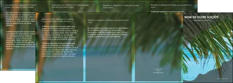 exemple depliant 4 volets  8 pages  mer plage nature MLGI36083