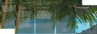 personnaliser maquette depliant 4 volets  8 pages  mer plage nature MLGI36085