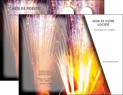 maquette en ligne a personnaliser carte de visite reception et animation feu dartifice artificier artilleur MLGI36119