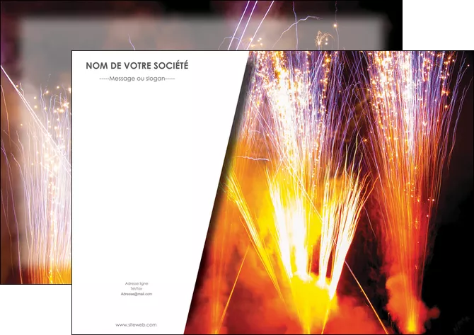 personnaliser maquette affiche reception et animation feu dartifice artificier artilleur MLGI36121
