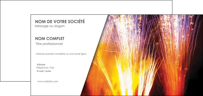 faire carte de correspondance reception et animation feu dartifice artificier artilleur MIFLU36125