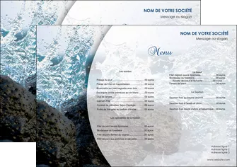 creer modele en ligne set de table eau flot mer MLGI36401