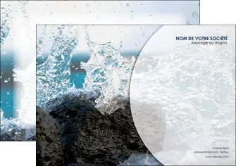 creation graphique en ligne flyers eau flot mer MLGI36409