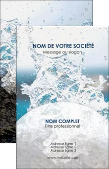 creer modele en ligne carte de visite eau flot mer MLGI36419