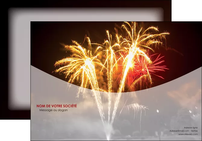 realiser affiche feu dartifice eclat lumiere MLGI36661
