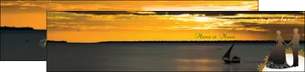 imprimerie depliant 2 volets  4 pages  pirogue couche du soleil ile MLGI36949