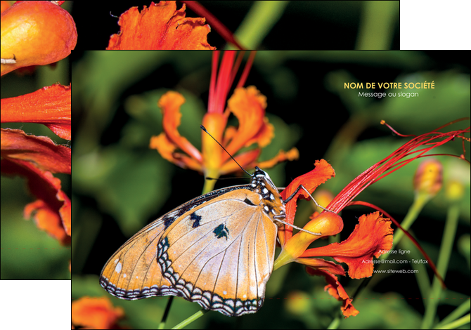 creer modele en ligne pochette a rabat belle photo de papillon macro couleur MLGI37001