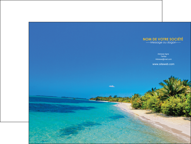 imprimer pochette a rabat sejours plage sable mer MIFCH37039
