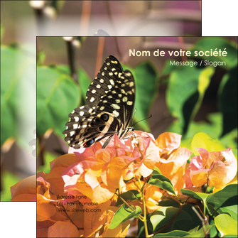 modele flyers fleuriste et jardinage papillons fleurs jardin MLGI37299