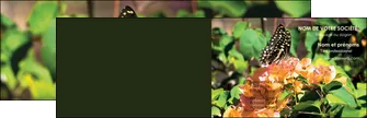 exemple carte de visite fleuriste et jardinage papillons fleurs jardin MLGI37301