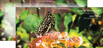 modele en ligne carte de correspondance fleuriste et jardinage papillons fleurs jardin MLGI37321