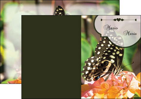 creer modele en ligne depliant 2 volets  4 pages  jardin nature feuilles MLGI37345