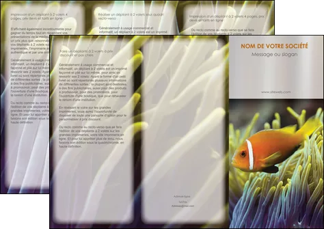 modele en ligne depliant 3 volets  6 pages  animal originale belle photo idee MIFLU37445