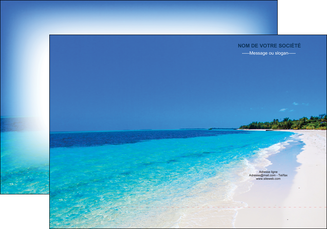 creer modele en ligne pochette a rabat sejours plage mer sable blanc MIFCH37609