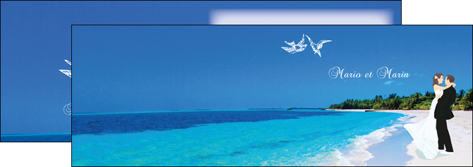 exemple depliant 2 volets  4 pages  plage mer sable blanc MLGI37617