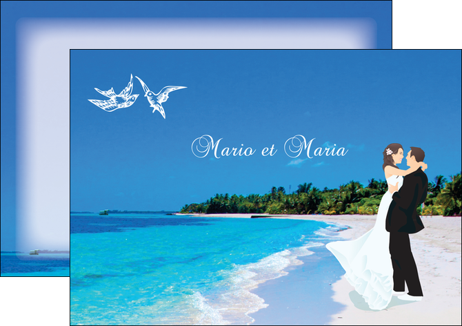 impression flyers plage mer sable blanc MLGI37619