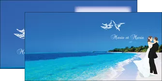 faire modele a imprimer depliant 2 volets  4 pages  plage mer sable blanc MLGI37621