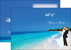 faire modele a imprimer depliant 2 volets  4 pages  plage mer sable blanc MLGI37623