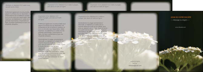 imprimer depliant 4 volets  8 pages  fleuriste et jardinage plantes cactus fleurs MLGI37657