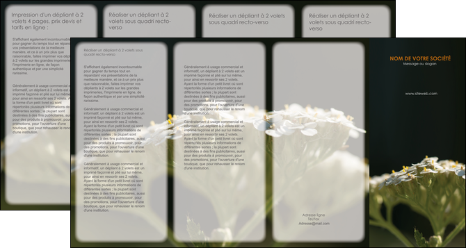 imprimerie depliant 4 volets  8 pages  fleuriste et jardinage plantes cactus fleurs MLGI37659