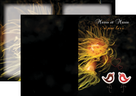 impression depliant 2 volets  4 pages  meduse sous marine plongee MLGI37815