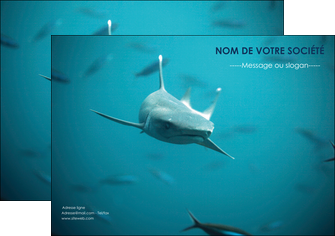 imprimerie affiche animal requin plongee ocean MLGI37857