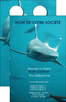 imprimer carte de visite animal requin plongee ocean MLGI37859