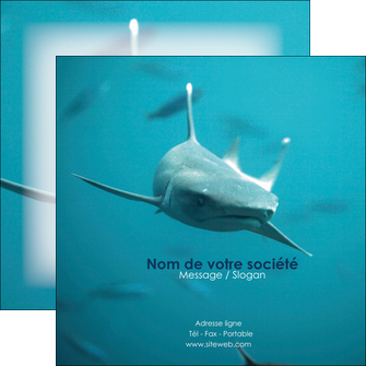 maquette en ligne a personnaliser flyers animal requin plongee ocean MLGI37867