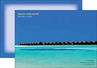 exemple flyers sejours plage bungalow mer MIFBE38025