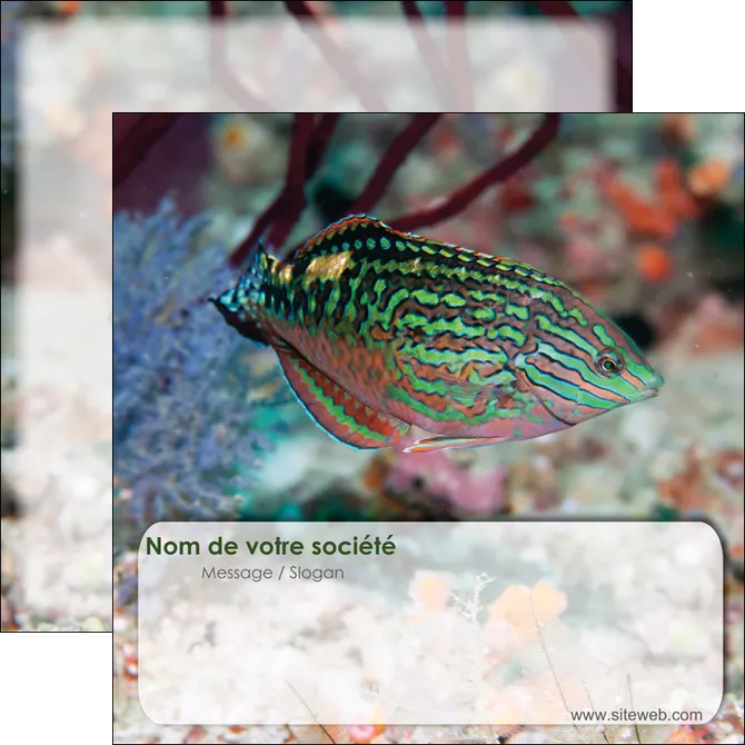 creer modele en ligne flyers plongee  poisson plongee nature MIFBE38183