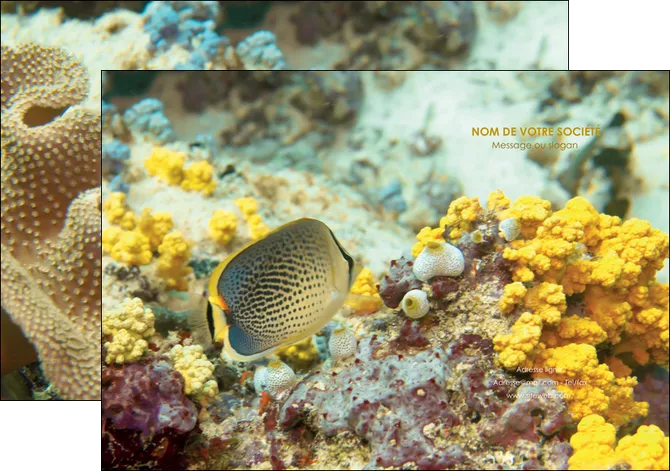 cree pochette a rabat animal poisson plongee nature MID38249