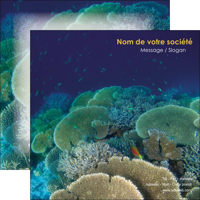 imprimerie flyers chasse et peche algues vertes poissons animal MLGI38343