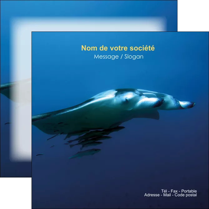 maquette en ligne a personnaliser flyers animal poissons animal plongee MLGI38821
