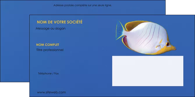 faire enveloppe poisson et crustace poissons mer ocean MID38865